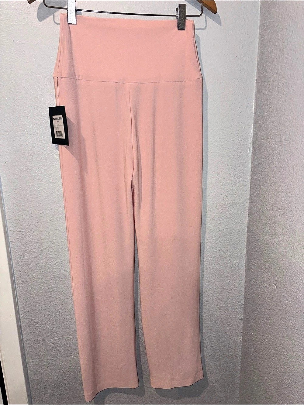 Norma Kamali Pencil Pant Wide Leg Pants Pink XS